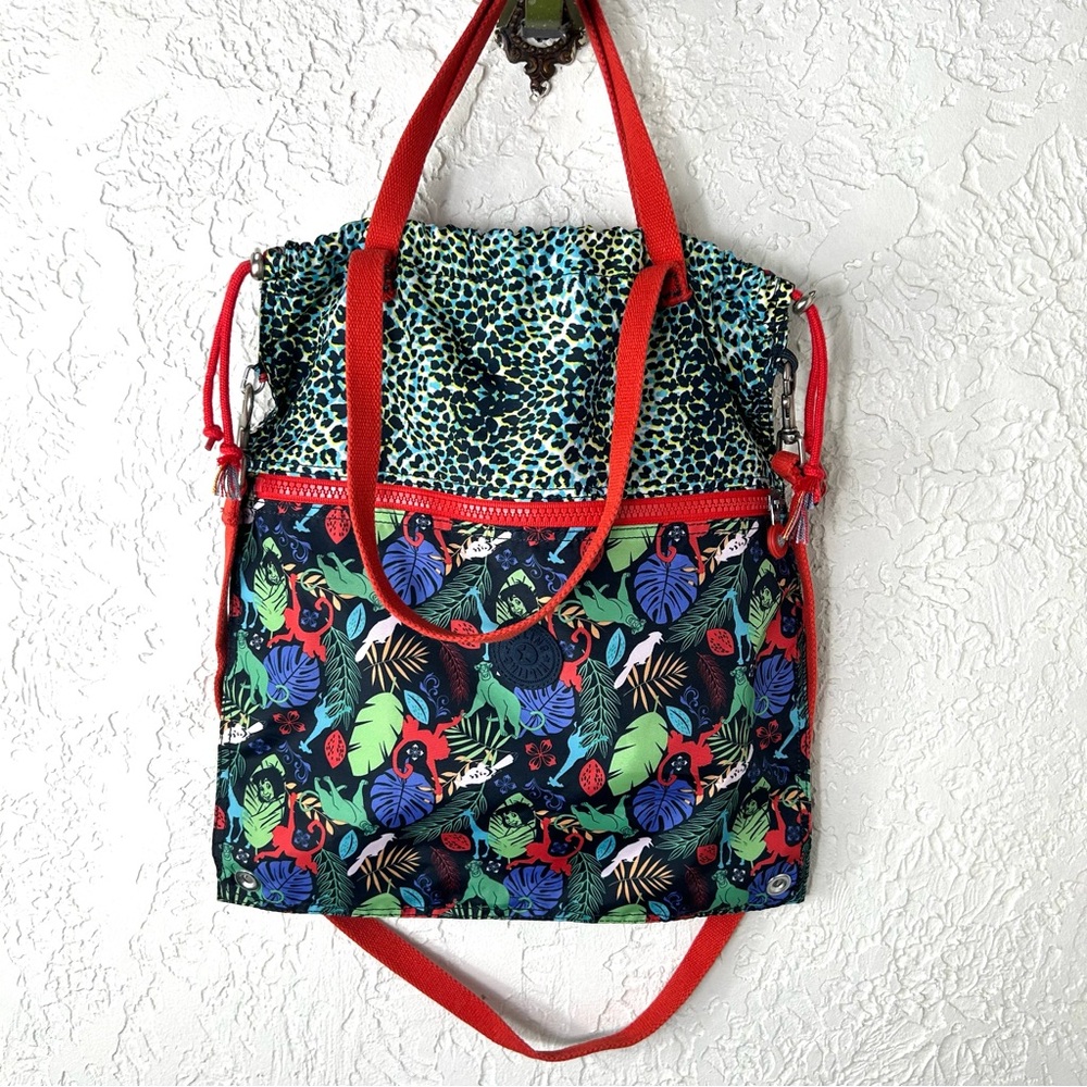 Kipling x Disney The Jungle Book Nylon Medium  Drawstring Shoulder Bag